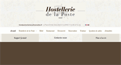 Desktop Screenshot of hostelleriedelaposte.fr